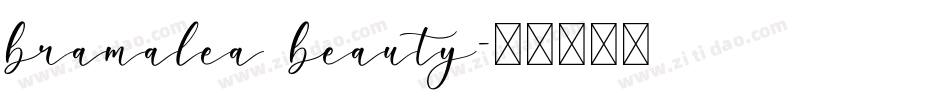 bramalea beauty字体转换